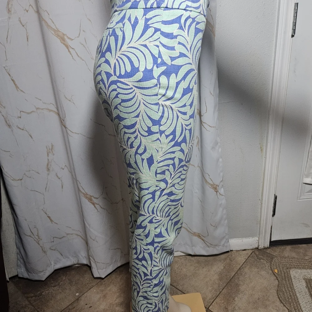 Kate Spade Blue and Green Patterned Woman Pants